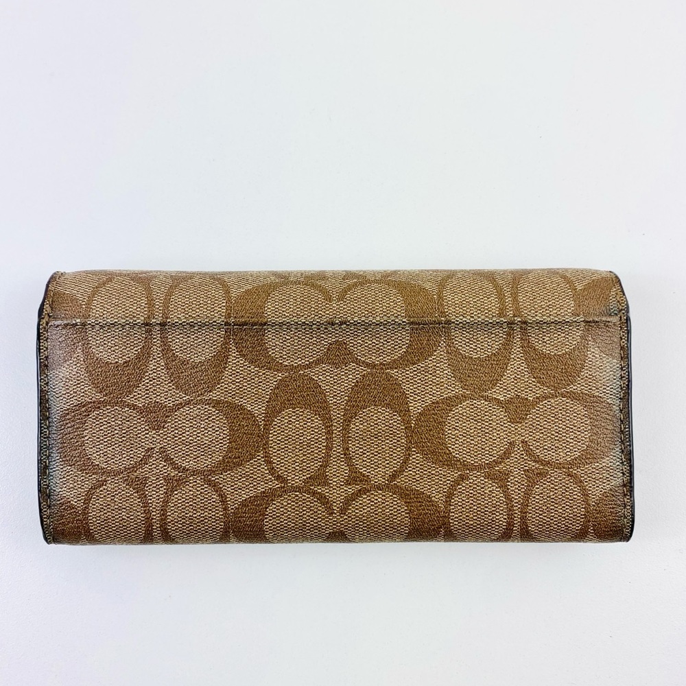 ⛔️SOLD⛔️ Coach F49154 SKHNV Peyton Signature Slim Envelope - Picture 4 of 9